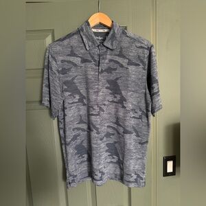 Walter Hagen Gray Camouflage Polo Shirt